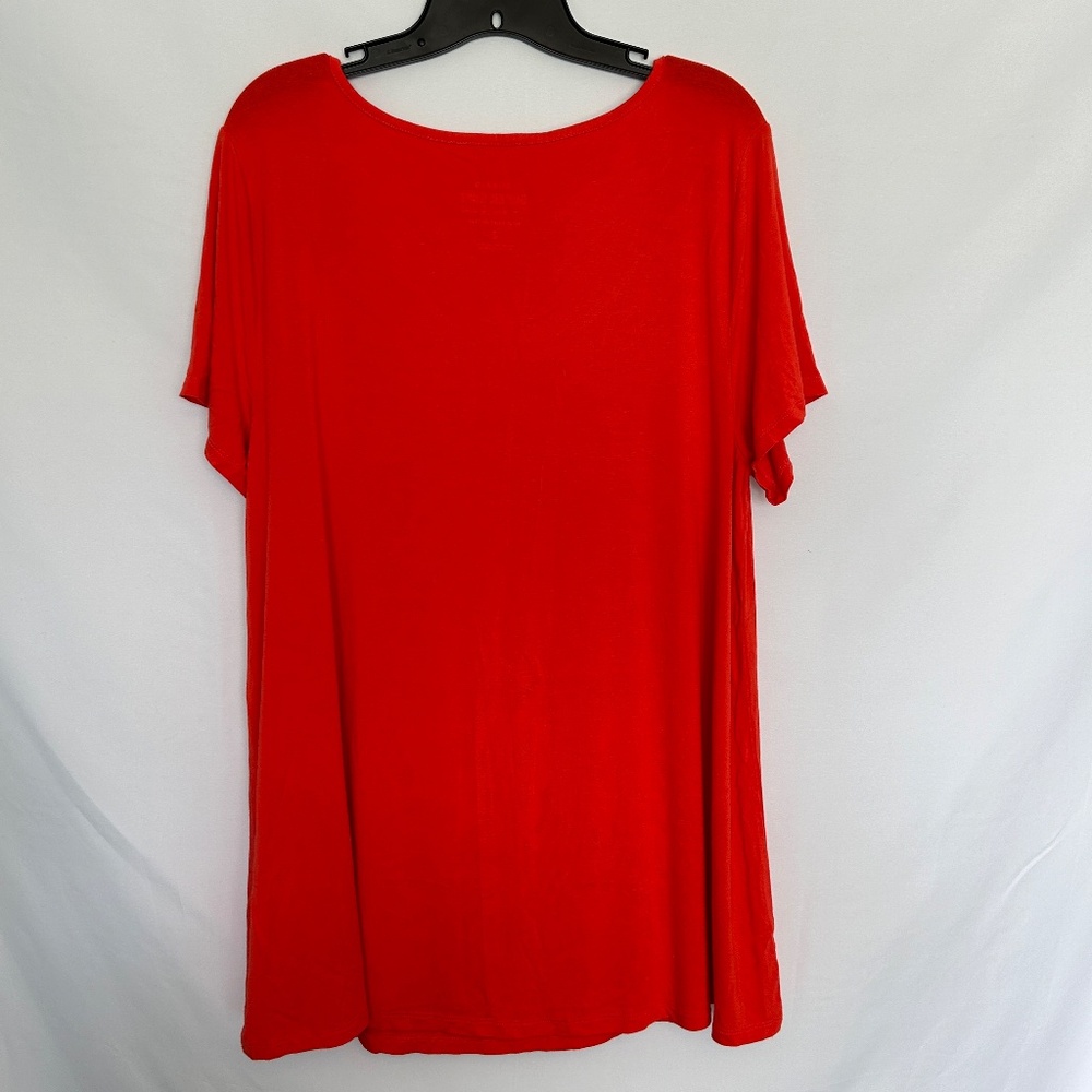 Torrid‎ Orange Super Soft Short Sleeve Shirt - Picture 6 of 6